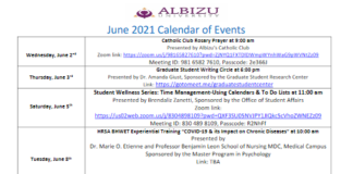 July 2021 Event Calendar