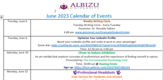 June 2023 Calendar Events