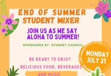 END OF SUMMER STUDENT MIXER – MONDAY, JULY 31ST